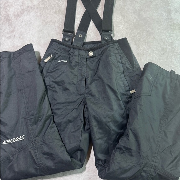 Black Spyder Insolate Ski  Pants with adjustable straps - Picture 2 of 11